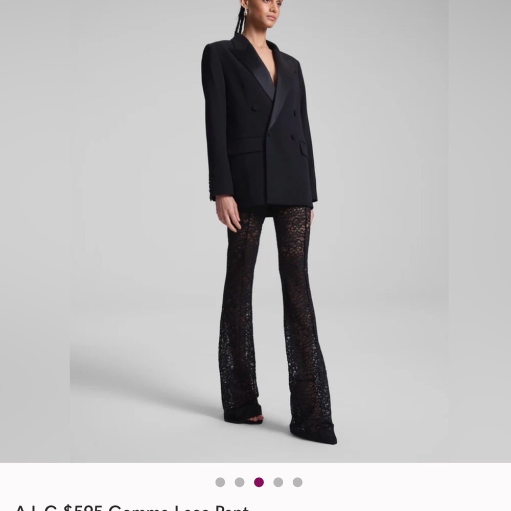 A.L.C. Black Lace Flare Pants